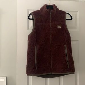 LL bean maroon vest